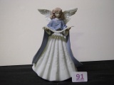 Lladro No. 05962 “1993 Angel Tree Topper” porcelain figurine in original box 3 pics