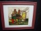 Framed and matted painting Dakota Mill by local artist Linda Auman 24x20