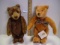 Pair of Gund bears. One signed on foot