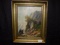 Framed oil on canvas painting “Alpine Shrine” 17x14