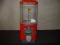 Vintage Acorn red 1 cent gumball machine. No key