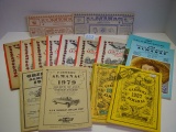 Almanac book lot 1963-1969, 1975, 1979, 1986, 1987