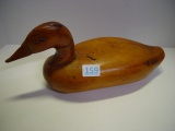 Wooden duck decoy. Head loose 3 pics
