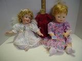 Effanbee 5667 1967 with sleepy eyes doll, oil cloth doll, porcelain angel doll