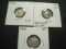 Three Early Mercury Dimes: 1916  XF, 1919  VF, 1920-D  XF+ with a rare hammered strike
