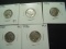 Five AU Buffalo Nickels: (4) 1936, 1937