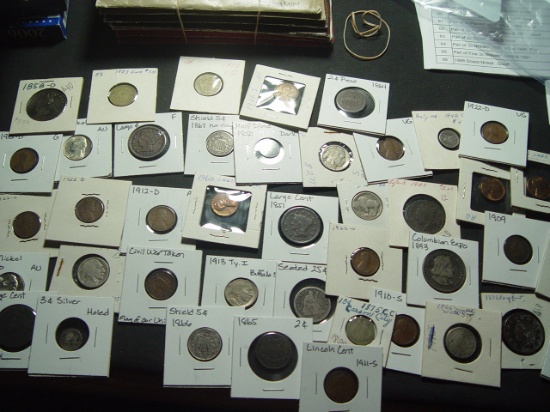 Bag of Obsolete U.S. Coins- Most with condition issues