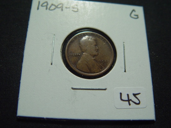 1909-S Lincoln Cent  Good   KEY DATE