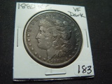 1880-CC Morgan Dollar   Dark VF