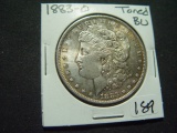 1883-O Morgan Dollar   Toned, BU