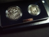 Two Coin Proof Set: WWII Silver Dollar & Half