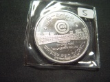 1 Oz. Silver Round - First Cubs Night Game 8-8-88