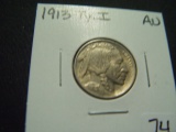 1913 Ty. 1 Buffalo Nickel   AU