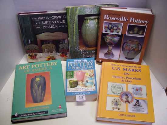 Pottery reference guide book lot