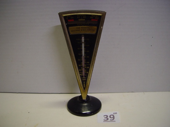 Vintage advertising humidity & thermometer