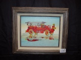 Framed painting by H. Hargrove 15x12