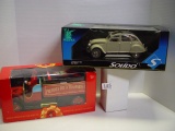 Die-cast models Solido Citroen 2CV 1966 & Fiat truck with Coffee unopened 2 pics