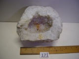 6” Quartz geode from Miller Quarry Hamilton IL