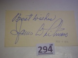 James Whitmore autographed card