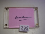Alec Guinness autograph in acrylic mount