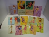 Vintage Advertising Calendars Scantily clad women cards…