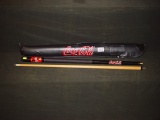 Coca-Cola pool cue stick with carry case