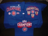 Chicago Cubs 2016 World Series & National League T-shirts NWOT 7