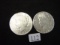 (2) 1923-S, Peace Dollars One Polished & One Worn