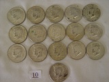 (16) Kennedy Half Dollars (1) 1966, (7) 1967, (6) 1968 & (2) 1969