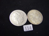 1890-S Morgan Polished & 1921 Morgan Dollars