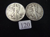 1939 & 1941-S Walking Liberty Half Dollars