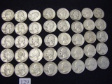 (40) 90% Silver Washington Quarters, 49's=40's & 60'