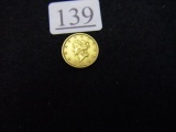 1850 One Dollar Gold Piece