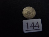1852 Three Cent Silver