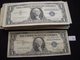 (144) $ 1.00 Silver Certificates Circulated