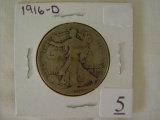 1916-D Walking Liberty Half Dollar