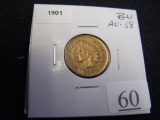 1901 AU-58 Indian Head Cent