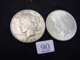 1922-D & 1922 Peace Dollars