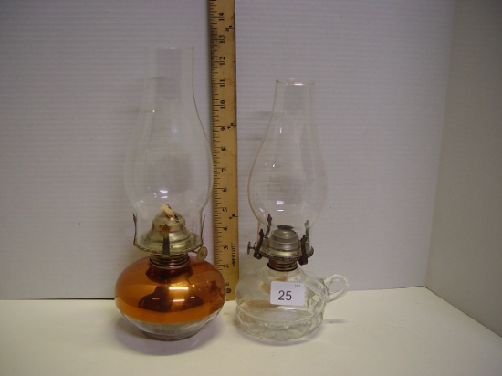 Finger and other kerosene lamps 11” & 13”