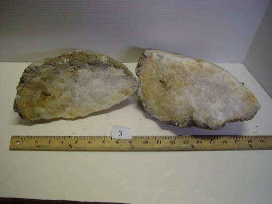 Large geodes from Fox River near Wayland MO