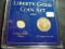 Two Piece Liberty Gold Coin Set: Type 1 Dollar & $5   XF/AU