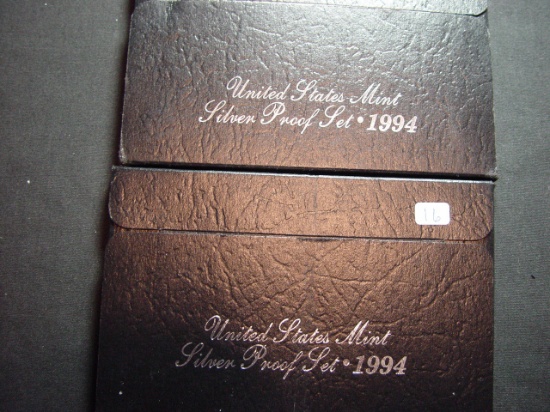 Two 1994 Silver Proof Sets