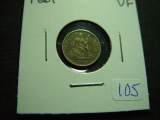 1861 Seated Half Dime   VF