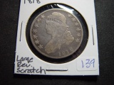 1818 Bust Half   Good w/long reverse scratch