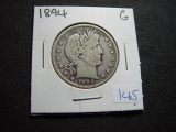 1894 Barber Half   Good