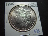 1885 Morgan Dollar   Cleaned Unc.