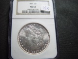 1887 Morgan Dollar   NGC MS63