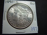 1890-S Morgan Dollar   BU