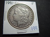 1891-CC Morgan Dollar   Fine- perhaps lightly cleaned