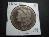 1892-CC Morgan Dollar   Good